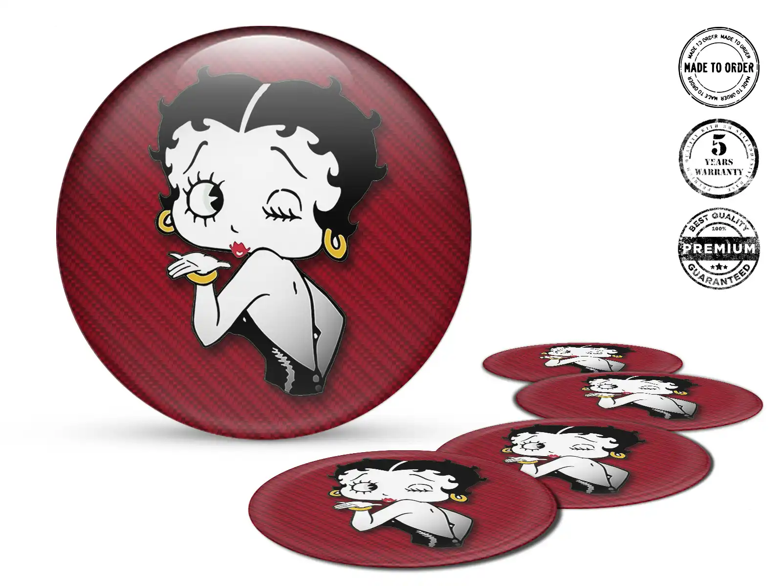 Domed Stickers Style High-Quality Rim Labels